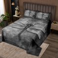 thumbnail image 2 of Erosebridal Grey Dragonfly Coverlet Set King,Ombre Gradient Bedding Set,Animal Decor,Breathable,3pcs, 2 of 5