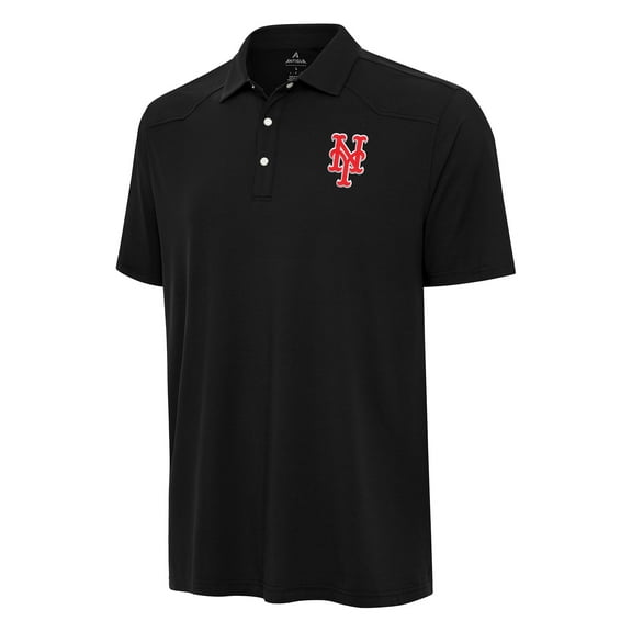 Men's Antigua Black New York Mets Western Polo