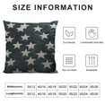 thumbnail image 5 of GOSMITH  Soft Chenille Decorative Patriotic Throw Pillow Cover Case Geometric Stars July 4th Accent Square Cushion Cover Case Sham for Couch Sofa Bed Car Blue, 5 of 5