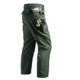 thumbnail image 4 of GUZOM Mens Fleece Lined Tactical Pants, Winter Insulated Work Cargo Pants with Reinforced Knees, Durable Cotton for Outdoor Hiking (Olive Green),Size 2XL, 4 of 7