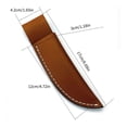thumbnail image 5 of Adjustable Width Knife Sheath Knife Storage Case Durable Leather Holsters Suitable for Cooking Camping and Picnics, 5 of 9