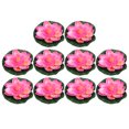 thumbnail image 1 of Unique Bargains 10pcs Garden Ponds Pool Decoration Artificial Lotus Flower Pink, 1 of 7