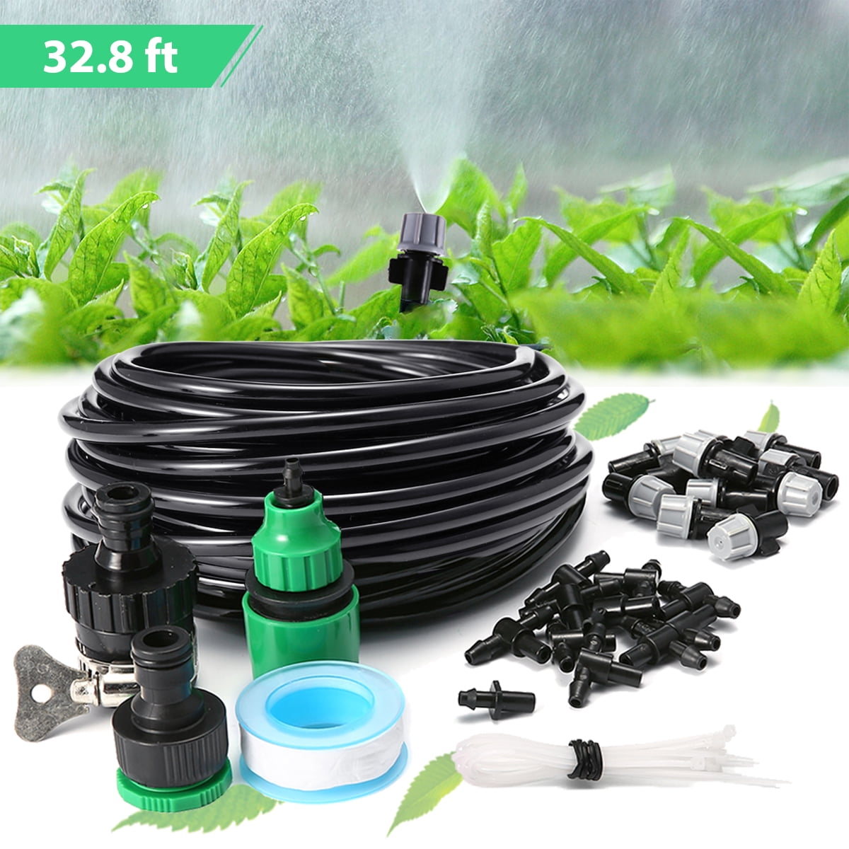 Garden Irrigation Mist Micro Drip Flow Dripper Water Drip Head Hose System