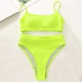 thumbnail image 4 of Womens Swimsuit Swimsuit for Women 2 Piece Womens High Waisted Swimsuits Bottom Padded Bathing Suits Bikini Sets Top Two Piece Swimwear, 4 of 5