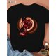 thumbnail image 2 of Women's Casual Comfort T-Shirt with Unique Chocolate Candy Design Round Neck, Short Sleeve - Perfect for All Seasons, 2 of 7