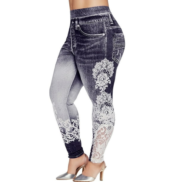 Gibobby Leggings Afelpados Para Mujer Mujeres Impreso Yoga Fitness Leggings Correr Gimnasio Estiramiento paraportes Pantalones Pantalones(Negro, XXL)