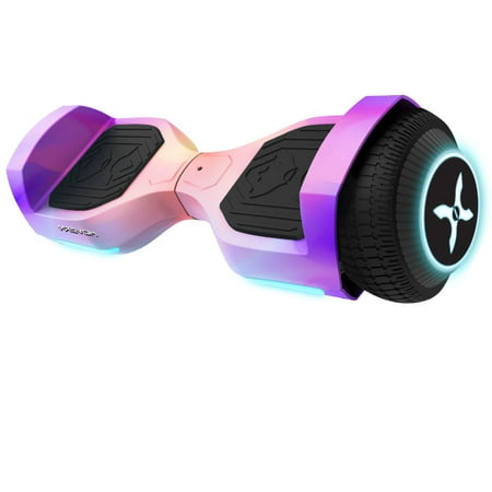 Hover-1 Rebel Hoverboard, Purple Tiedye, 130 lbs Max Weight, LED Lights