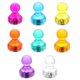 thumbnail image 1 of Accesorios Punto Cruz FLhrweasw herramientas 8 Piezas para pintura con diamantes Color rojo, 1 of 9