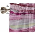 thumbnail image 5 of Coastal Beach Valances for Windows - Red Purple Kitchen Curtains Valances - Abstract Red Wave Window Valances Bathroom Window Treatment Modern Ombre Valances Curtains for Living Room Bedroom 54"x18", 5 of 6