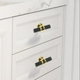 thumbnail image 6 of 10 Pack Cabinet Knobs Modern T Bar Pulls Handles for Kitchen Dresser Drawer Wardrobe Hardware, 6 of 6