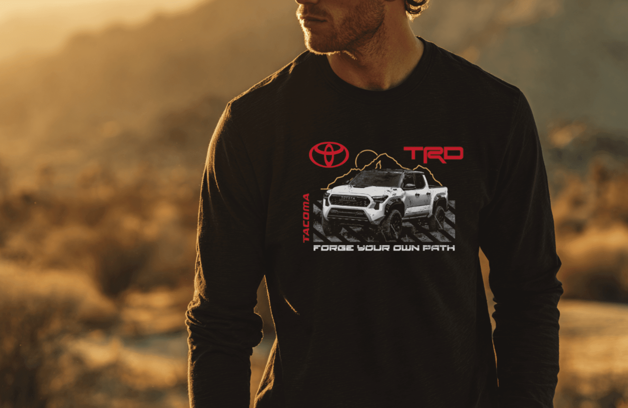 Toyota Tacoma TRD Pick-Up Long Sleeve Tee-Off Road Gear