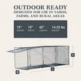 thumbnail image 3 of Homestead 42'' Live Animal Trap, Steel Cage for Humane Catch & Release, Quick Set Trigger, 3 of 9