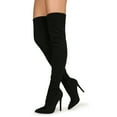 thumbnail image 3 of New Women Liliana Gisele-7 Thigh High Pointy Toe Stiletto Boot, 3 of 4