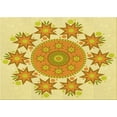 thumbnail image 1 of Ahgly Company Machine Washable Indoor Rectangle Transitional Orange Area Rugs, 2' x 5', 1 of 7
