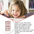 thumbnail image 4 of 1 Juego de envolturas navideñas para uñas, prensa en las uñas para niños, calcomanías artísticas para los dedos de los pies, herramienta de Pinceles de maquillaje y herramientas PNT-16-08 Qarigey  CE011468-08, 4 of 6