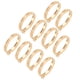 thumbnail image 3 of 10 colgantes redondos de marco hueco para hacer joyas DIY, suministros de manualidades, color dorado, 3 of 12