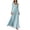 #6Sky Blue, variant on MYAOYI Womens Long Sleeve A-Line Dress Square Neck Pleated Maxi