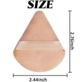 thumbnail image 2 of 30PCS Triangle Powder Puff, Setting Powder Puff for Make Up, Face Puff Pads for Loose Powder and Press Powder, Makeup Sponge Powder Applicator for Face and Eye (White, Black, Nude), 2 of 5