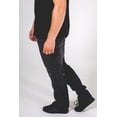 thumbnail image 2 of Jeans à Fermeture Éclair pour Hommes, Coupe Ajustée, Droit, Mode, Extensibles, Style Biker, Skinny Détruit, 2 of 7