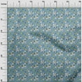 thumbnail image 2 of oneOone Cotton Flex Grayish Blue Fabric Christmas Craft Projects Decor Fabric Printed By The Yard 40 Inch Wide, 2 of 4