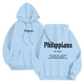 thumbnail image 2 of Christian Hoodies for Men 2025 Philippians Hoodie Long Sleeve Hooded Sweatshirt with Pockets Pullover Mens Hoodies, 2 of 7