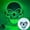 Green, variant on LED Halloween Skull Mask Light Up Scary Skeleton Face Mask for Adults Teens Cosplay Party Supplies