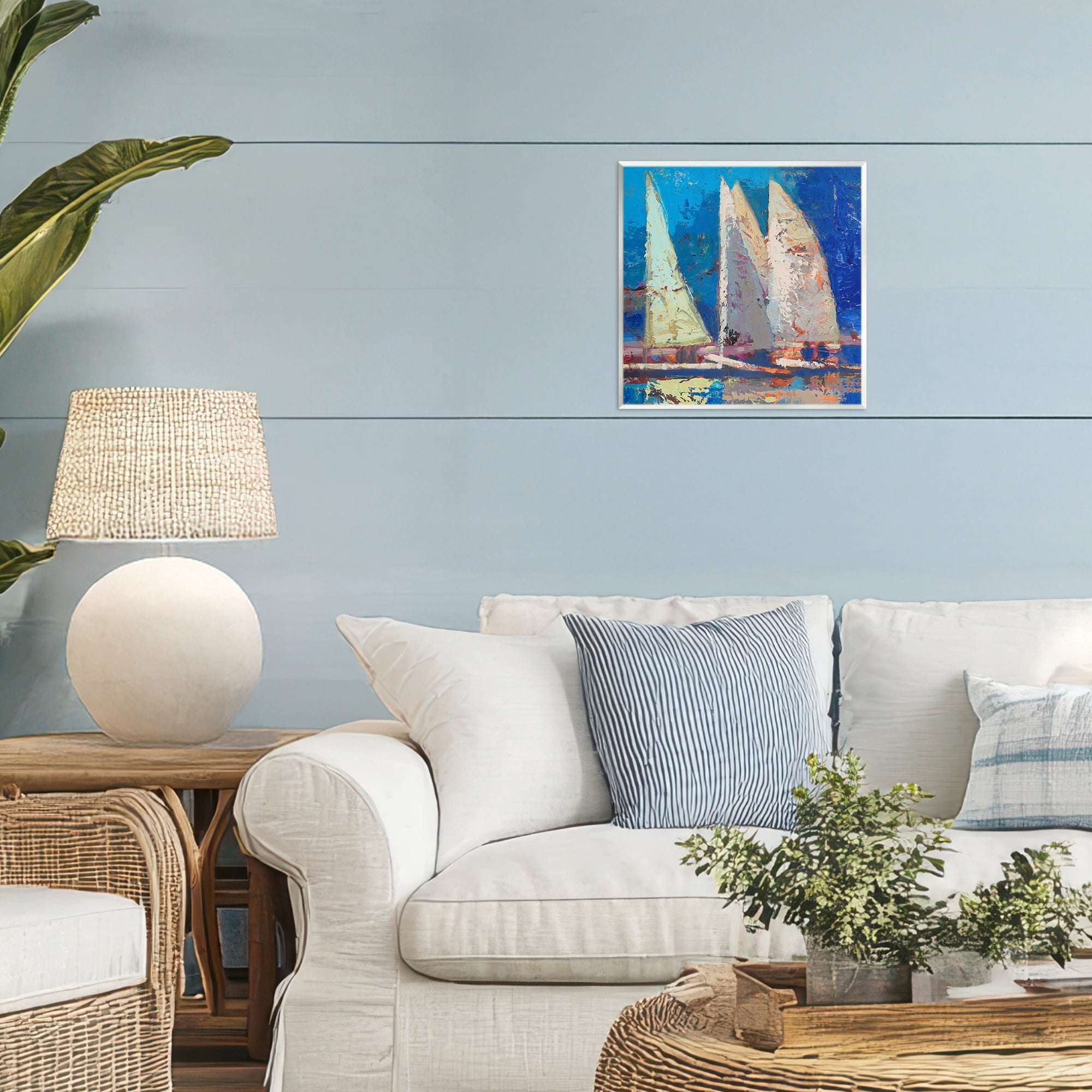 Stupell Industries A Strong Wind Sailboats Wall Plaque Art, design by Beth A. Forst