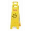 Rubbermaid Commercial Products Floor Safety Sign,Yellow,HDPE,37 in H FG611400YEL