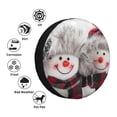 thumbnail image 4 of Naloa Christmas Snowman With Hat PVC Leather Spare Tire Wheel Cover for Car Truck SUV Camper Trailer Universal Fit many size15 inch, 4 of 6