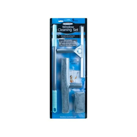 

Kole Imports HX458-8 5 Piece Telescopic Window Cleaning Set Pack of 8