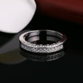 thumbnail image 2 of Madeline Anniversary Band Ring Cz Sterling Silver Womens Ginger Lyne Collection, 2 of 7