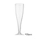 thumbnail image 2 of Copas de champán, 25 unidades, transparentes, desechables, de plástico. Ideales para fiestas, cócteles, barbacoas y bodas al aire libre. 25 copas plegables y portátiles.,Wsvlmg, 2 of 8