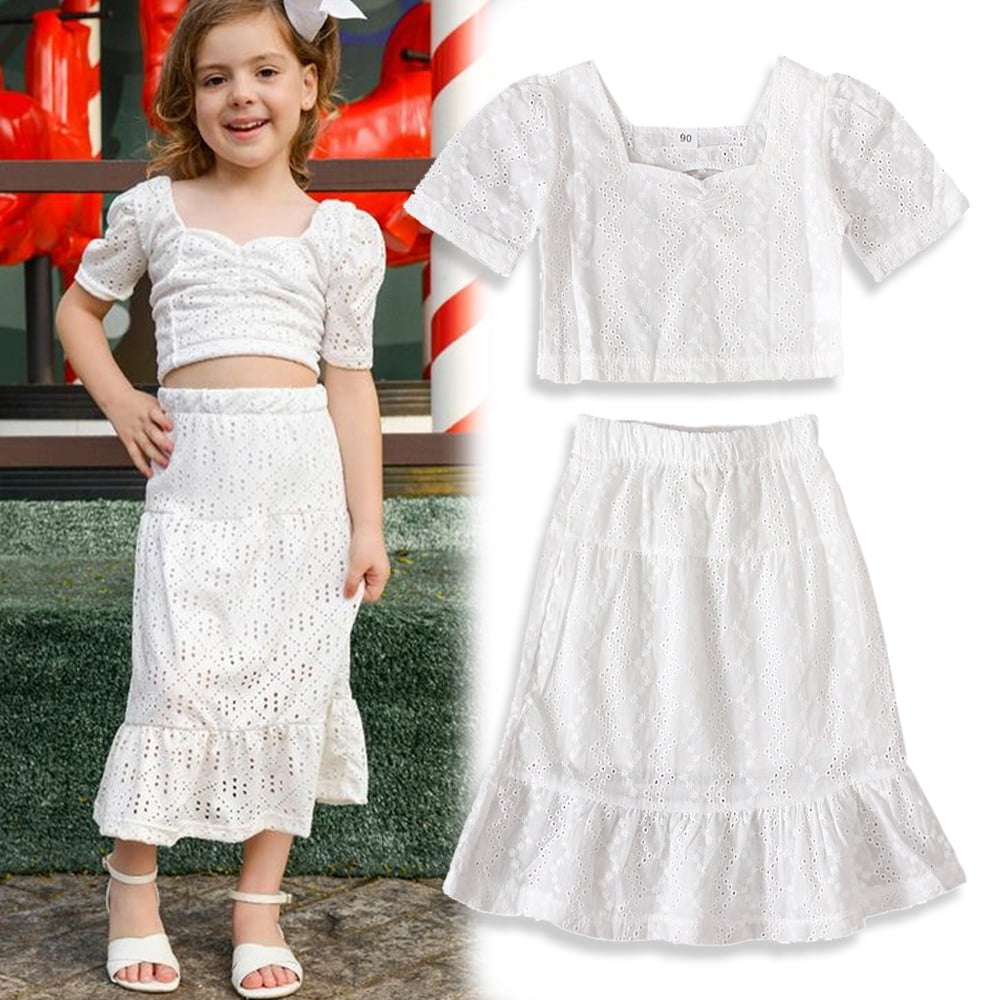 Girls white top sale