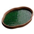 thumbnail image 1 of Begonia Tray Decorative Tray Dessert Countertop Bread Wooden Storage Tray Storage Tray Green Small, 1 of 8