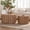 Natural, variant on Leumius Round Nesting Coffee Table Set of 2, Wood Accent Tables with Vertical Slatted Body, Rustic Farmhouse Side Tables for Living Room Walnut