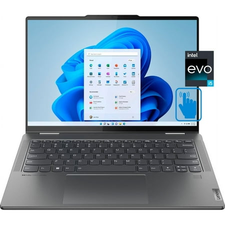 Lenovo Yoga 7i 2-in-1 Laptop 14.0" Touchscreen 2.2K IPS (Intel EVO Platform i5-1335U, 8GB LPDDR5, 1TB SSD, Backlit KYB, Fingerprint Reader, 2 Thunderbolt 4, WiFi 6E, Win 10 Pro)