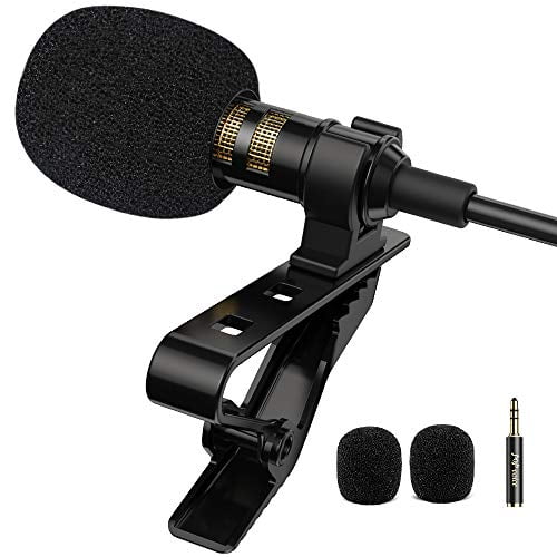 PoP voice Professional Lavalier Lapel Microphone Omnidirectional