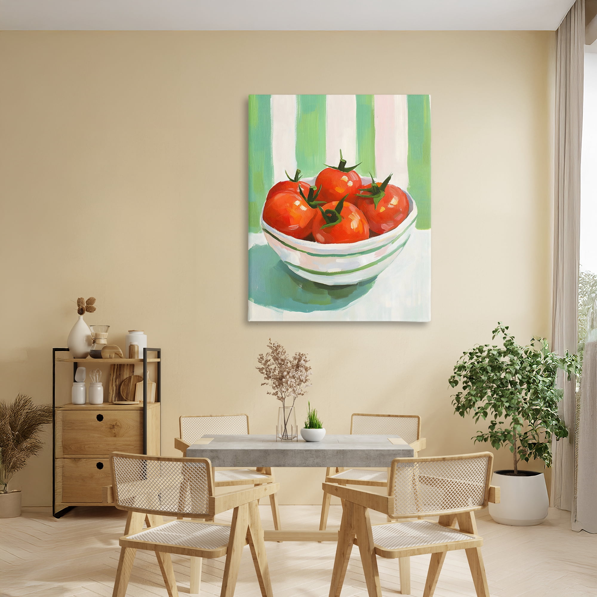Stupell Industries Bowl of Fresh Tomatoes Canvas Wall Art, design by The Prints Vibe