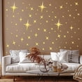 thumbnail image 2 of WYZCTTD 84 Pcs Sparkle Star Mirror Wall Stickers Removable Acrylic Self Adhesive Decal Decor, 2 of 6