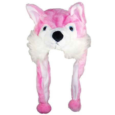 Best Winter Hats Adult/Teen Animal Character Ear Flap Hat (One Size) - Pink (Best Of Teen Wolf)