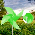thumbnail image 5 of 25pcs Windmills for the Yard Garden 17 Inch x 11 Inch 4 Leaves, Green, 5 of 6