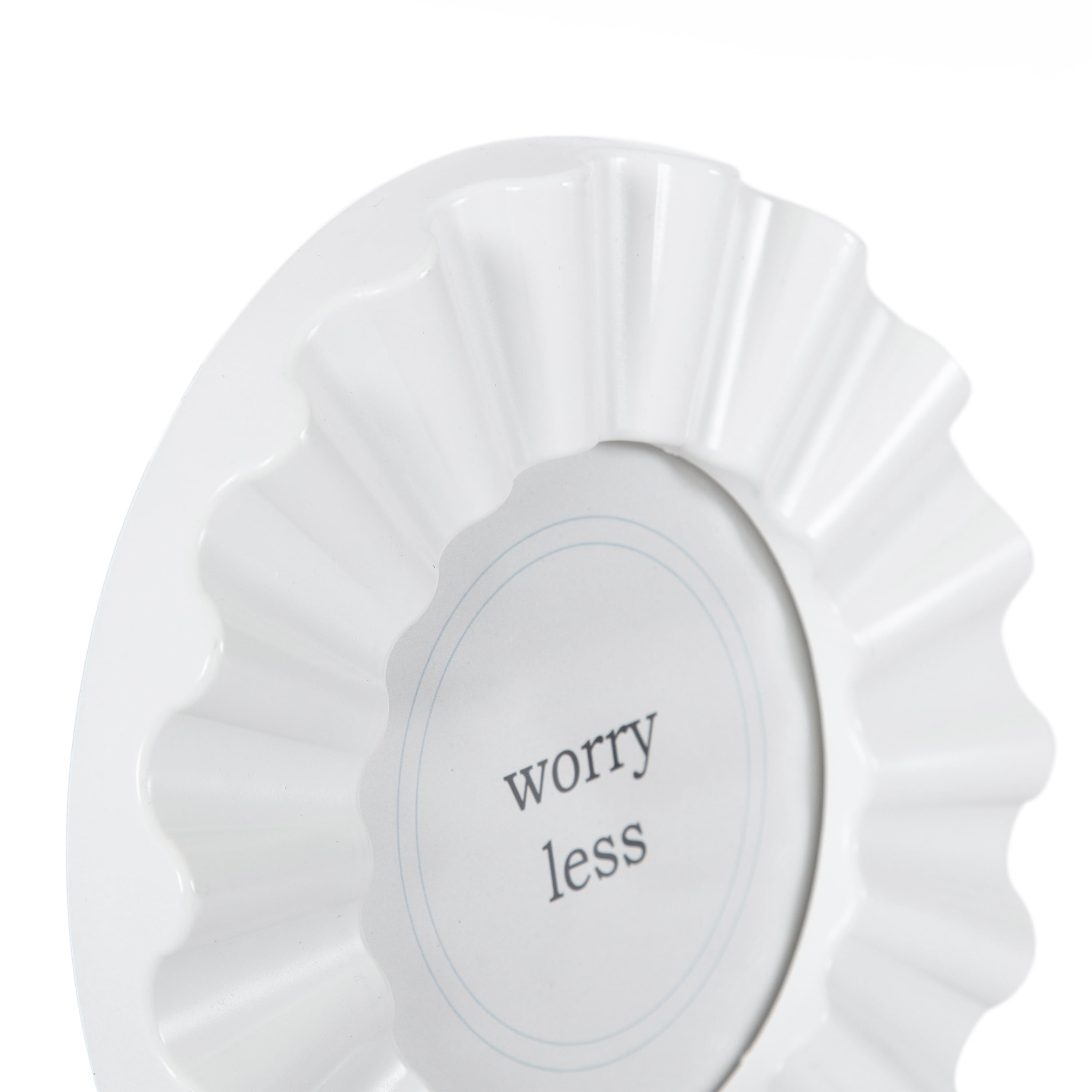 (3 pack) DesignOvation 4x4 Frilly White Decorative Tabletop Picture Frame
