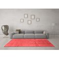 thumbnail image 3 of Ahgly Company Indoor Square Solid Red Modern Area Rugs, 5' Square, 3 of 4