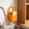 thumbnail image 7 of Beautynvta Silicone Sponge Holder for Kitchen Sink Bags, Hanging Sink Caddy, Kitchen Accessories Organizer for Scrubber Dish Brush Soap, Orange, 7 of 7