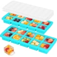 thumbnail image 2 of UYWGF-Small Silicone Molds with Lids, 2-Tbsp 10-Cube Square Ice Trays, Dishwasher Safe, Covered Ice Molds for Iced Coffee & Cocktails, Freeze 30mL/15mL Portions -2 Pack, 2 of 4