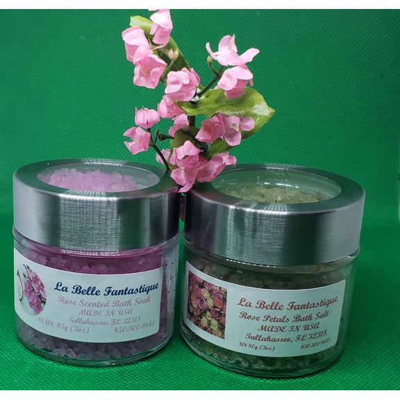 La Belle Fantastique Bath Soak | Bath Salt | Rose Scented | Rose Petals | Body Relaxing |