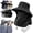 Black, variant on Sun Protection Hat that Stops Sunburn Before It Starts, UPF 50+ Breathable Outdoor Hat with Face Cover and Neck Flap,Black