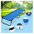 thumbnail image 3 of Camping Cot 330 LBS, Folding Cot Bed for Adults - Portable Travel Hiking Cot for Indoor & Outdoor Use (Blue), 3 of 9