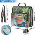 thumbnail image 2 of FORMRS Zipper Binder with Shoulder Strap 2-inch Ring 500 Sheet Capacity File Bag, Art Goldfish Bowl, 2 of 5
