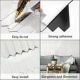 thumbnail image 4 of Glossy Carrara White Backsplash Tile Peel and Stick, 12.8 x 12.8 Inch 10 Sheets Long Hexagon PVC Self Adhesive Mosaic Wall Tiles Stick on Backsplash for Kitchen and Bathroom, 4 of 7